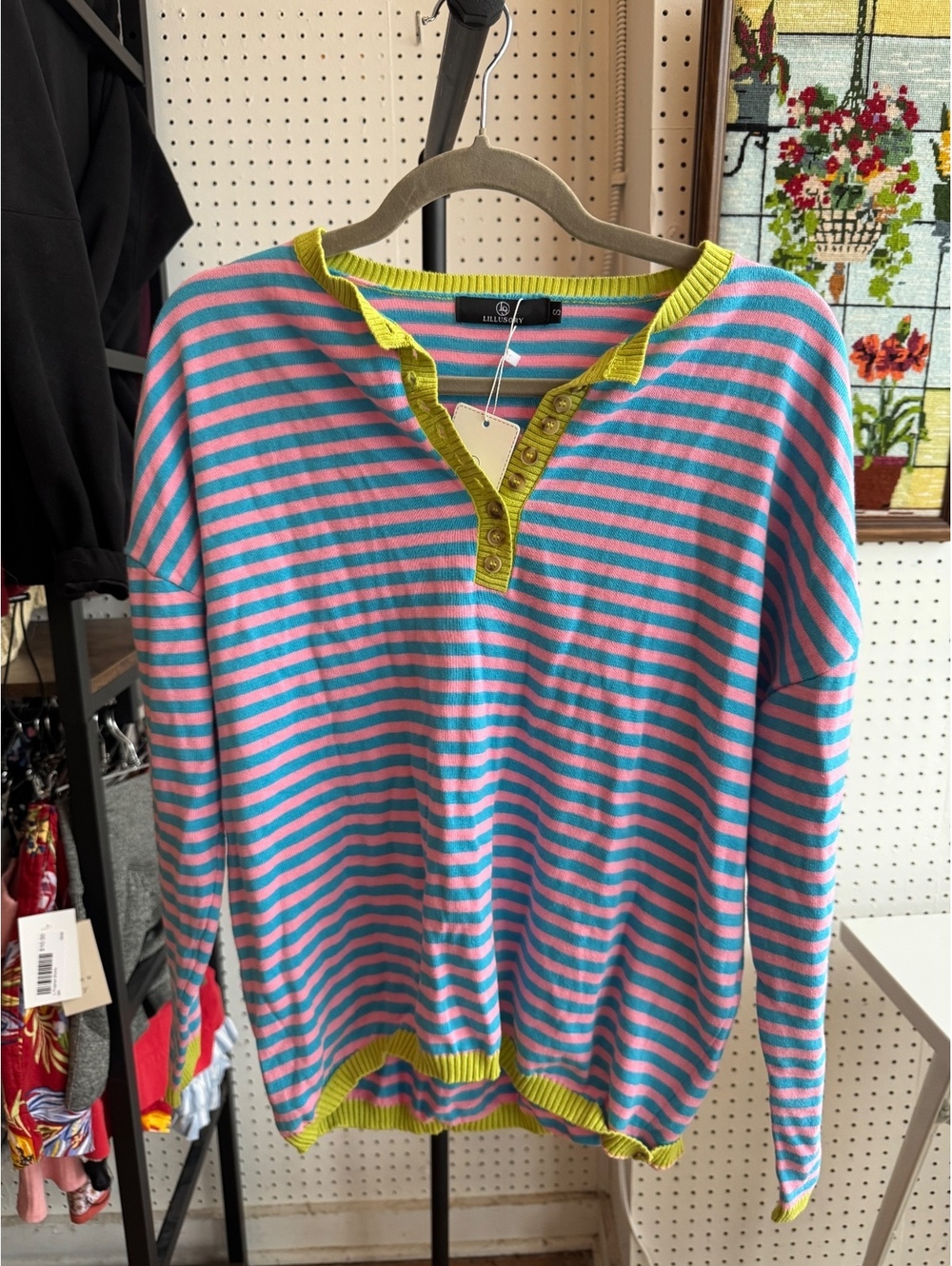 Lillusory Women's Striped Pullover Sweater Size S